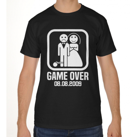 Koszulka męska na wieczór kawalerski Game Over